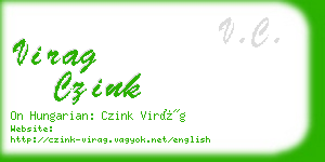 virag czink business card